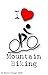 I Love Mountain Biking 3 inch x 2 inch Clear Acrylic Fridge Magnet