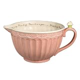 Grasslands Road Just Desserts Cupcake Pour it in a pan.. Pink 80-Ounce Batter Bowl with Handle and Pour Spout