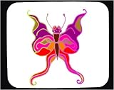 Mouse Pad with insect, antennae, butterfly, pink, wings