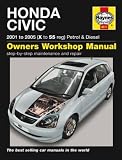 Haynes Car Manual Honda Civic 2001 - 2005 (X to 55 registration) Petrol & Diesel