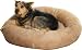 Kakadu Pet Plump Donut Bolster Dog Bed, Small, 20-1/2-Inch by 5-1/2-Inch, Sand Beige
