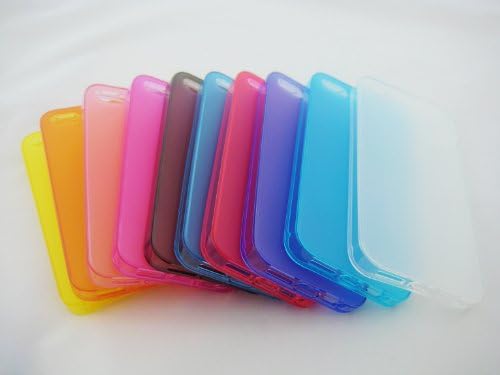 Lot 10pcs 10 Colors Ultrathin Slim Matte Soft Silicon Case Protective Case Cover W/anti Dust Jack Ear Plug Accessories for Iphone 5 5s
