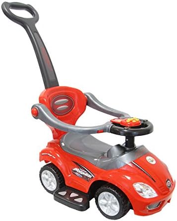 Joyriders Push or Pedal Sports Car Ride-On Vehicle, Red