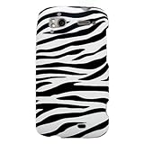 Hard Snap-on Shield With BLACK WHITE ZEBRA Design Faceplate Cover Sleeve Ca ....