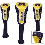 NCAA Michigan Wolverines Golf Set of Three Nylon Headcovers