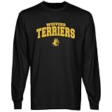 NCAA Wofford Terriers Black Mascot Arch Long Sleeve T-shirt