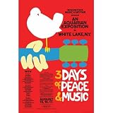 Woodstock (3 Days of Peace & Music, Red) Music Poster Print - 24x36