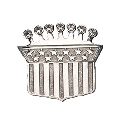 Silver Star "Shield" Chrome Metal Belt Buckle