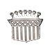Silver Star "Shield" Chrome Metal Belt Buckle
