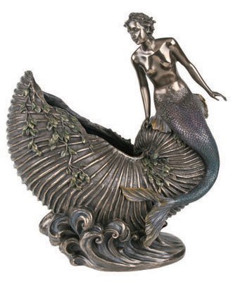 Art Nouveau - Nautilus Mermaide Statue Sculpture