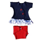 Red, White & Blue Sassy Dress (Small Preemie 3-6 Pounds)