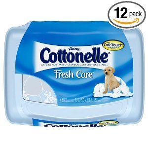  Cottonelle - Lingettes humides pliées Fresh - Boîte à distribution continue - 42/paquet (12 paquets)