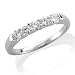 14k White Gold 5-Stone Diamond Engagement Ring / Band, Size 6.5 (G-H, SI-I, 0.50 carat)