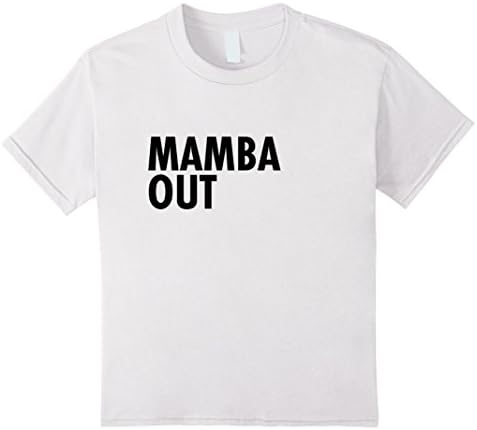 Kids Mamba Out Limited Edition Kobe Farewell Tribute T-Shirt 8 White