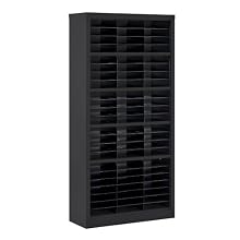 Sandusky Lee BQD4-09 Black Steel Powder coat Snapit Literature Organizer, 72" Height x 34-1/2" Width x 13" Depth