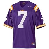 LSU Louisiana State Tigers #7 Youth Nike Replica Football Jersey XLarge