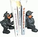 Decorative Cute Willie Black Bear Bookend Set (Or Use Against A Window Or Flat Surface) 6.5"