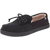 Isotoner Men's Microsuede Moc W Sherpa Flat