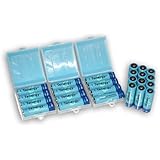 24 pcs of Tenergy AA 2600 mAh high capacity NiMH Rechargeable batteries with 6 Free Holders