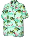 Flamingos Hawaiian Shirt, Cream
