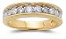 10k Choice of White or Yellow Gold Diamond Channel Set Band (1 cttw, I-J Color, I2-I3 Clarity)