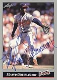 Marvin Freeman Autographed / Signed 1992 Leaf Card #110 Atlanta Braves