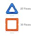 Autoark AT-005 50 Pieces Magnetic Tiles Building Blocks Magnetic Construction Set Educational Stacking Toys