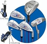 US Kids Golf 45-31 Blue Junior Carry Bag 3 Club Set (Heights 42'' - 48'')