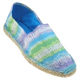 Capelli New York Striped Tie Dye Espadrille Slip On Fabric Lining & Covered