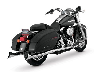 Vance & Hines Fishtail Slip-On Motorcycle Exhaust Harley-Davidson Electra-Glide Classic FLHTC/I Electra-Glide Standard FLHT/I Electra-Glide Ultra Classic FLHT/C/U Electra-Glide Ultra Classic FLHT/C/U/I Road Glide FLTR/I Road King FLHR/I Street Glide FLHX Street Glide FLHX/I Tour Glide Ultra Classic FLT/C/U