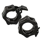 YYGIFT One Pair of 1'' Diameter Barbell Clamps ABS Locking Collars Clamp For 1 Inch Barbells