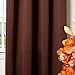 Best Home Fashion Thermal Insulated Blackout Curtains - Back Tab/ Rod Pocket - Chocolate - 52