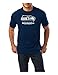 NFL Seattle Seahawks Men's UP4 Tee, Navy, X-Large