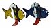 Colorful Recycled Fishy : Recycled Metal Fish Garden Art Sculpture