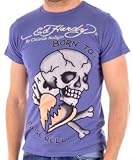 Ed Hardy Men's Skull Heart & Cards Specialty Shirt