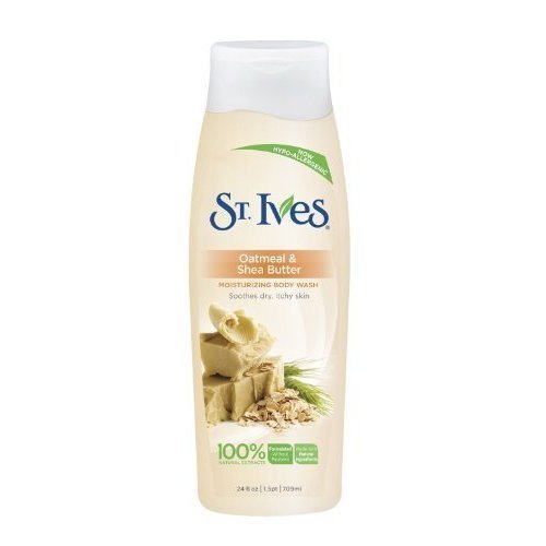  St. Ives Body Wash, Moisturizing, Oatmeal & Shea Butter, 24 oz. (Pack of 6) 