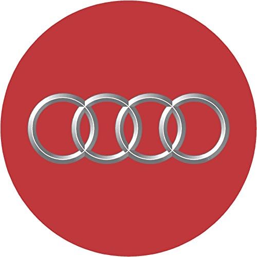 Audi Red Replacement Decal Sticker 6 Piece Set (2.75" = 70mm)