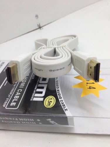 TCD Flat Hdmi to Hdmi Cable Size 1.5m - White - Free Shipping!!!