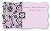 Modern Floral Wild Orchid - Set of 8 Name Tag Stickers