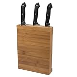 Magnetic Bamboo Knife Block