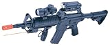 Well Mr744 M16a4 Spring Airsoft Mr-744 M16 Assault Rifle - Red Cross Scope - Tactical Flash Light - Red Dot Scope - Adjustable Stock ( Fps - 266 )