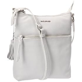 Paquetage Cross Over Sac bandoulière femme - Blanc Cuir
