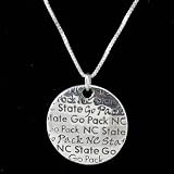Dayna U North Carolina State Wolfpack Sterling Silver Infinity Necklace