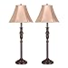 Kitchen & Housewares : Buffet Twin Lamp Set - Bronze