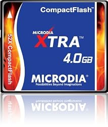MICRODIA 4GB XTRA 52x CompactFlash Card (Retail Package)