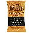 Kettle Krinkle Cut Chips, Salt & Fresh Ground Pepper, 9-Ounce Bags (Pack of 12)