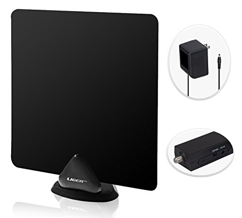 Hdtv antenna and amplifier, liger 50 mile range ultra-t…
