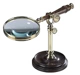 Authentic Models - Magnifying Glass with Brass Stand - 25 x 18 x 11,5 cm