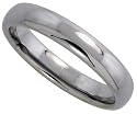 Tungsten Carbide 4 mm (5/32") High Polish Comfort Fit Dome Band / Thumb Ring