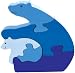 Polar Bear & Cub Puzzle - Non-toxic, Sustainable, Safe